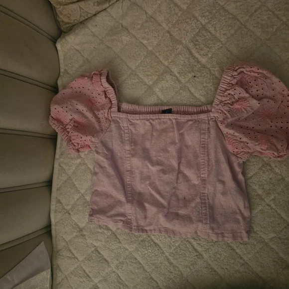 Old Navy Kids Blouses in Striped Blue, Pink, and Green - Picture 6 of 13